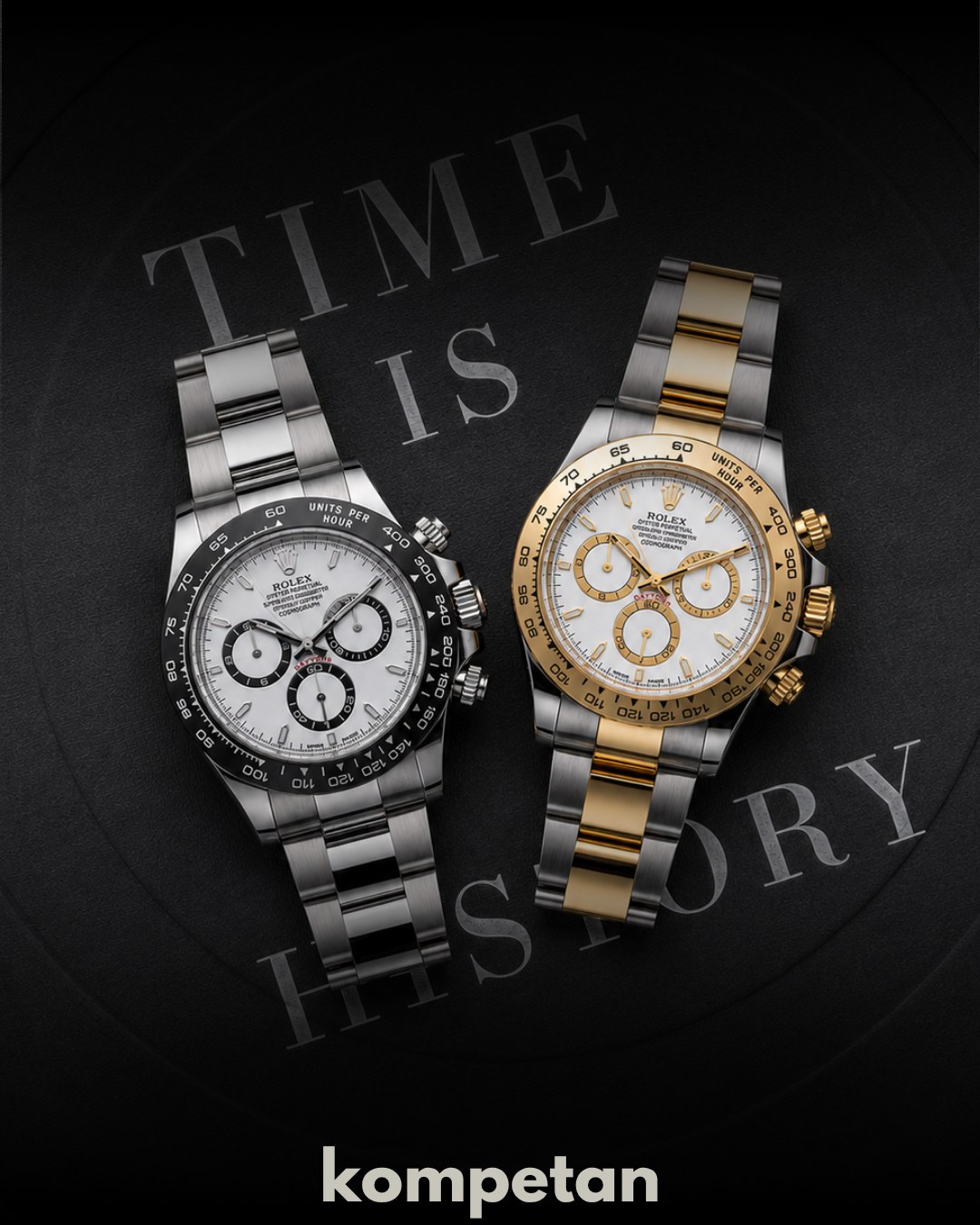 Rolex Daytona 126500LN ve 126503 yan yana, Time is History