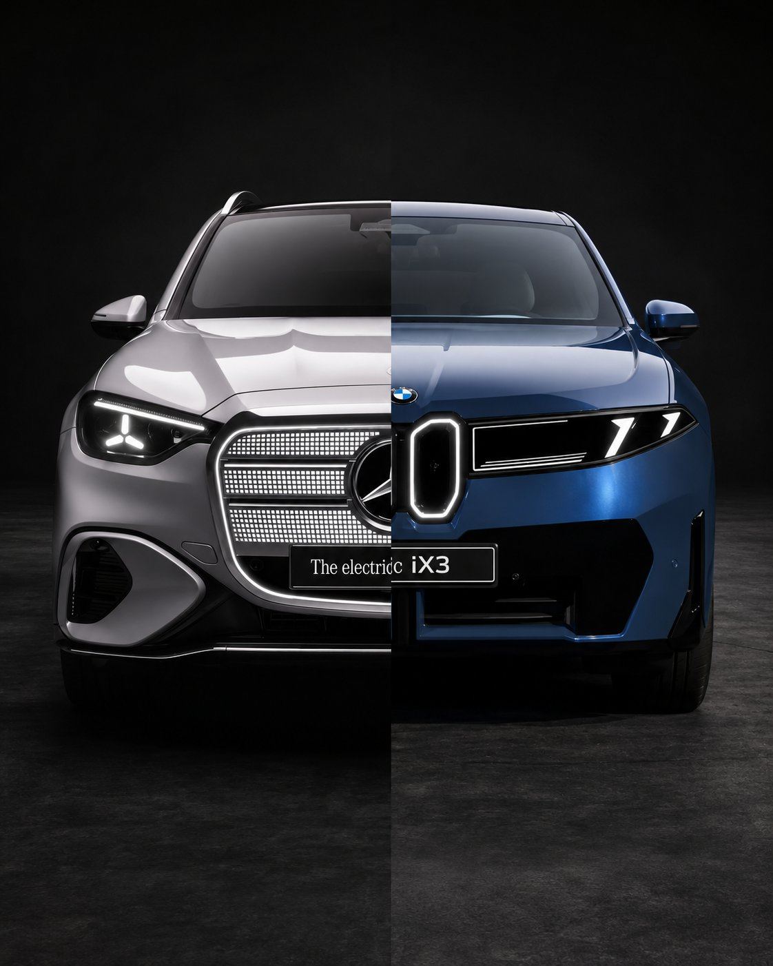Mercedes GLC 200 ve BMW iX3 yarı yarıya karşılaştırma