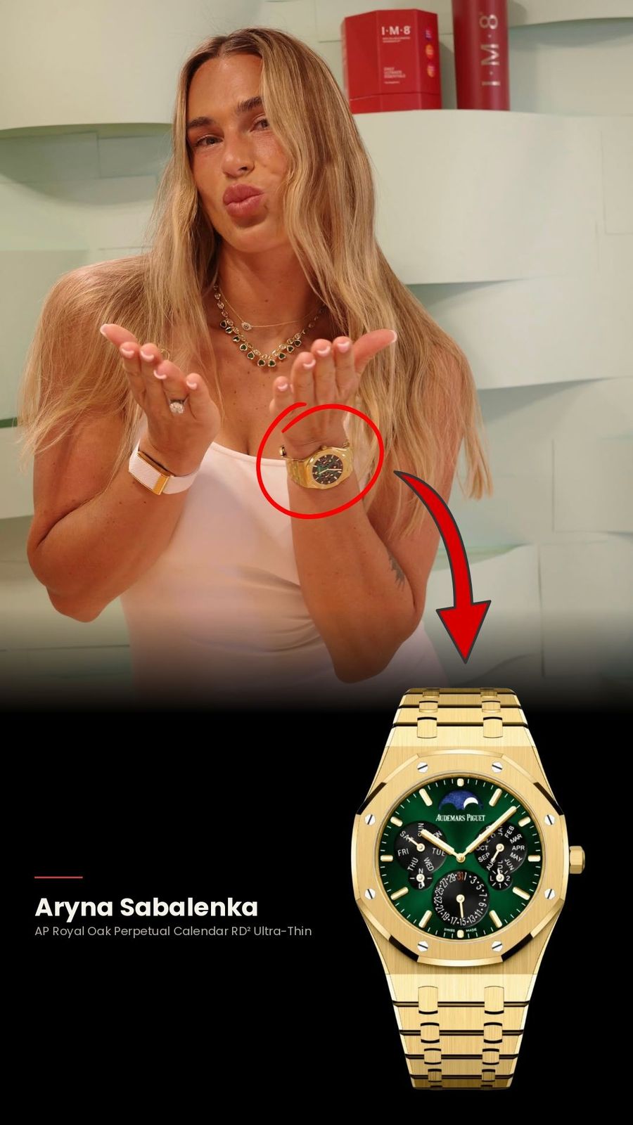 Aryna Sabalenka — Audemars Piguet Royal Oak Perpetual Calendar RD² Ultra-Thin