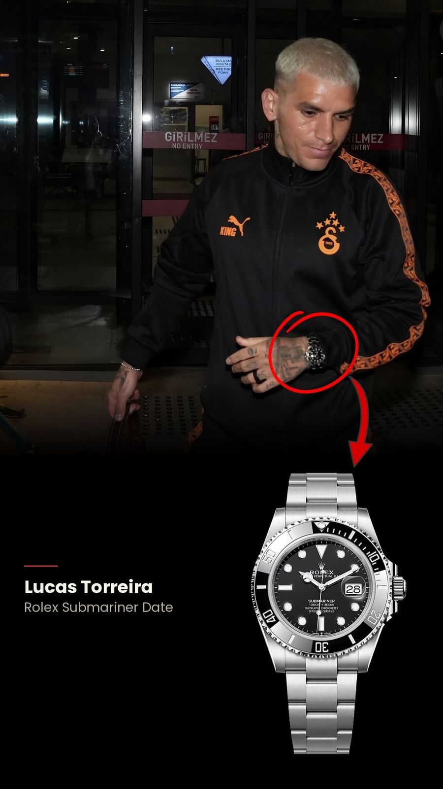 Lucas Torreira — Rolex Submariner Date